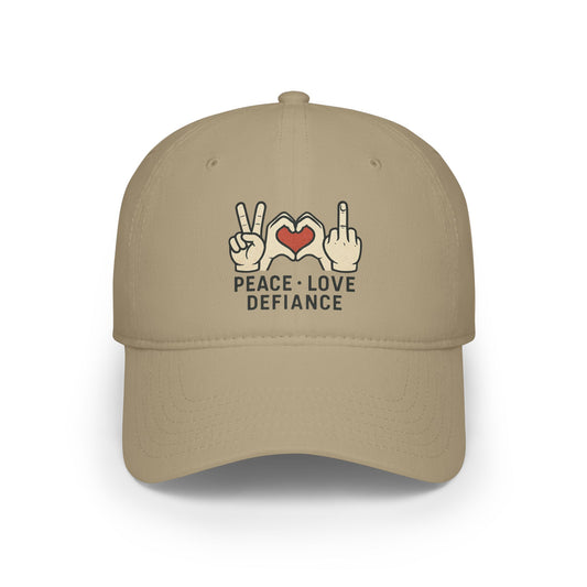 Peace Love and Defiance Hat